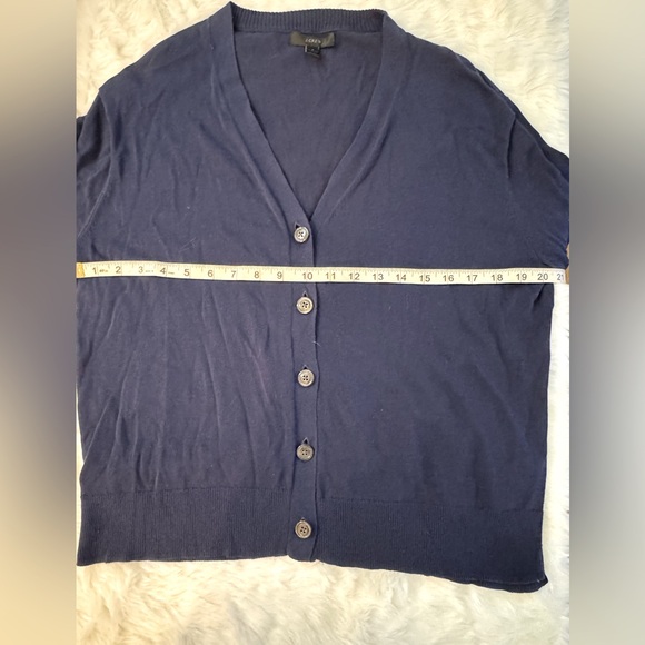 Preloved see Thru/ Sheer J. Crew Fine Cardigan Sweater Size S - Picture 8 of 11